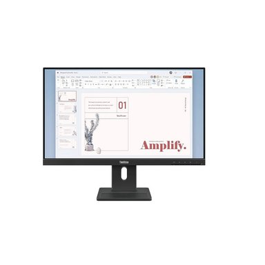 MONITOR LENOVO THINKVISION E24-40 23.8 PULG WLED FHD IPS HDMI DP VGA PARLANTES 2WX2 - 1