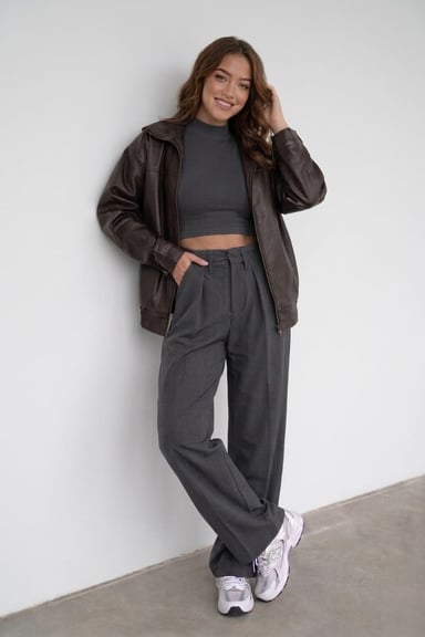 CASACA BOMBER OVERSIZE DE MUJER DE TEMPORADA - 3