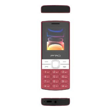 CELULAR IPRO A12 2G 24P COLOR NEGRO Y ROJO