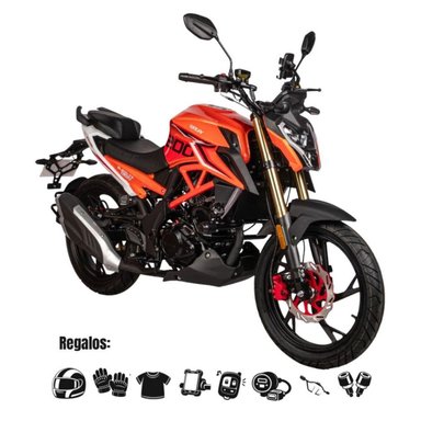 MOTO SONLINK SL200-F9, 200CC, 13.6HP BARRAS MONOSHOCK NARANJA