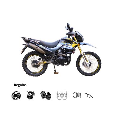 MOTO SONLINK SL250- GY4, 250CC, 17 HP, 6 VELOCIDADES NEGRO O ROJO
