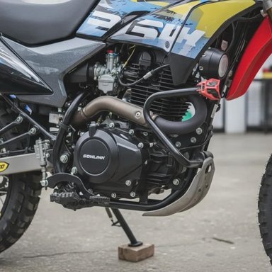 MOTO SONLINK SL250- GY4, 250CC, 17 HP, 6 VELOCIDADES NEGRO O ROJO - 6