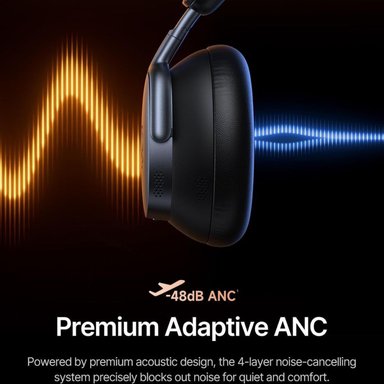 AUDIFONOS INALAMBRICOS BASEUS XH1 HEADPHONES, SONIDO POR BOSE, CANCELACION PREMIUN RUIDO -48DB, HI-R - 3