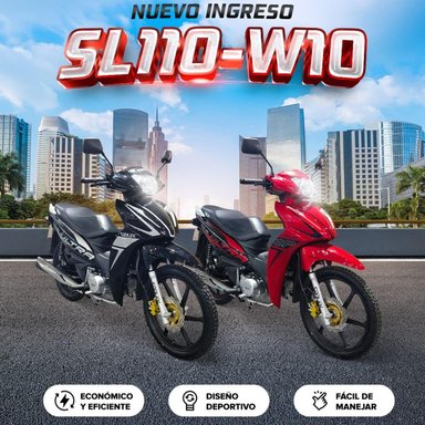 MOTO SONLINK SL110-W10 110 CC 6.4 HP 4 VEL. ROJO - 4