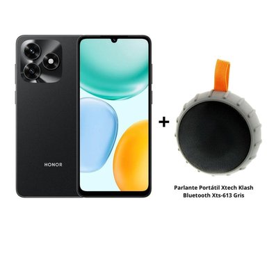 PACK CELULAR HONOR X5C PLUS 4 GB RAM NEGRO + PARLANTE PORTÁTIL XTECH KLASH XTS-613