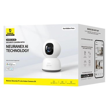 PACK 3 CÁMARAS DE SEGURIDAD BASEUS P1 LITE INTERIOR 2K 360° VISIÓN NOCTURNA - 7