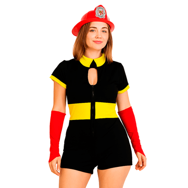 DISFRAZ MUJER BOMBERA TALLA STANDAR