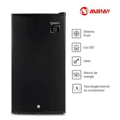 FRIGOBAR-REFRIGERADORA 93L MIRAY RM-93M NEGRO