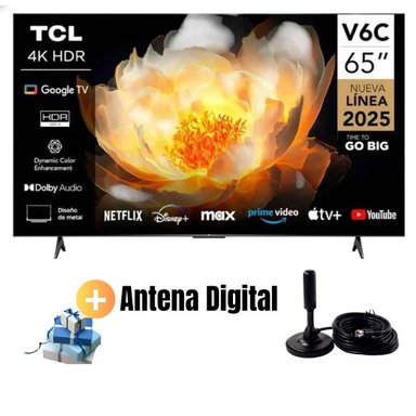 TELEVISOR 65'' TCL GOOGLE TV UHD 4K 65V6C + ANT - 1
