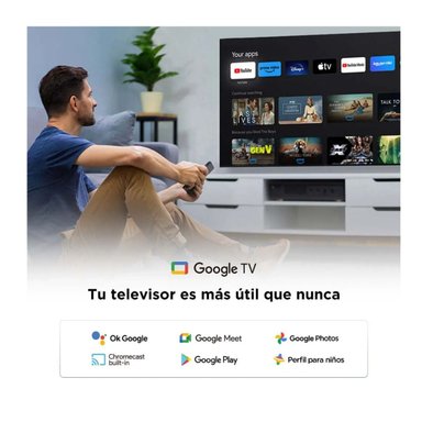 TELEVISOR 65'' UHD 4K TCL GOOGLETV 65V6C 2025 + ANT + RACK - 4