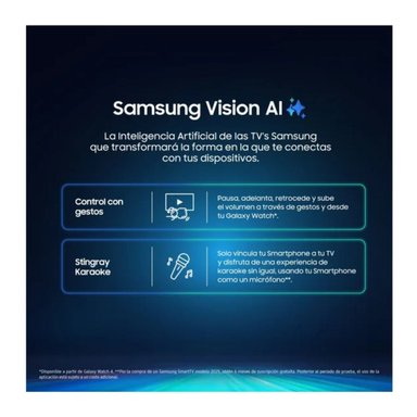TELEVISOR 55'' SAMSUNG QLED UHD 4K VISION AI QN55Q7FAAGXPE 2025 + ANT + RACK FIJO - 3