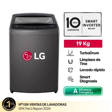 LAVADORA LG 19KG TURBODRUM WT19BVTB