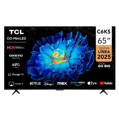 TELEVISOR TCL 65'' QD-MINILED UHD 4K 65C6KS GOOGLE TV 2025 - 1