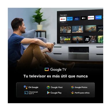 TELEVISOR TCL 65'' QD-MINILED UHD 4K 65C6KS GOOGLE TV 2025 + ANT + RACK FIJO - 8