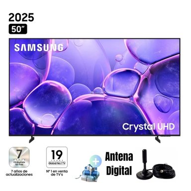 TELEVISOR SAMSUNG 50'' CRYSTAL UHD 4K UN50U8000FGXPE 2025 + ANTENA