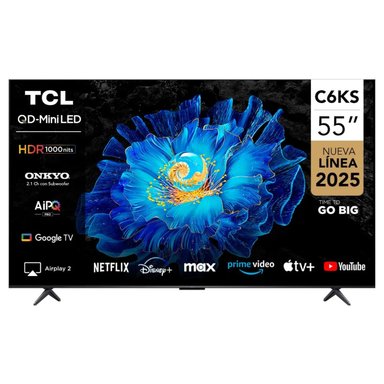 TELEVISOR TCL 55'' QD-MINILED UHD 4K GOOGLE TV 55C6KS 2025 - 1
