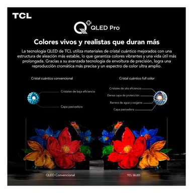 TELEVISOR TCL 55'' QD-MINILED UHD 4K GOOGLE TV 55C6KS 2025 + ANT - 6