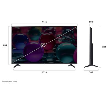 TELEVISOR 65'' LG UHD 4K WEBOS THINQ AI 65UA7300PSB 2025 + ANT + MAGIC REMOTE + SOUNDBAR - 2