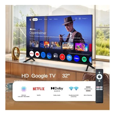 TELEVISOR 32'' BLACKLINE HD SMART TV BL32-T3000HD + ANTENA + RACK FIJO - 3