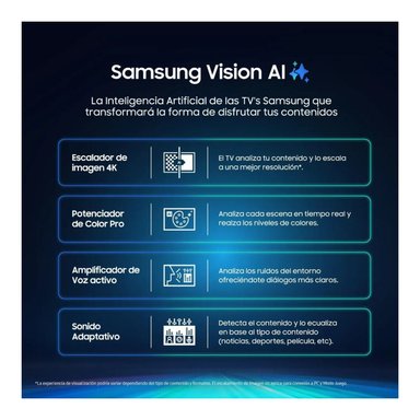 TELEVISOR SAMSUNG 65'' VISION AI QLED UHD 4K QN65Q7FAAGXPE 2025 + ANT + RACK FIJO - 3
