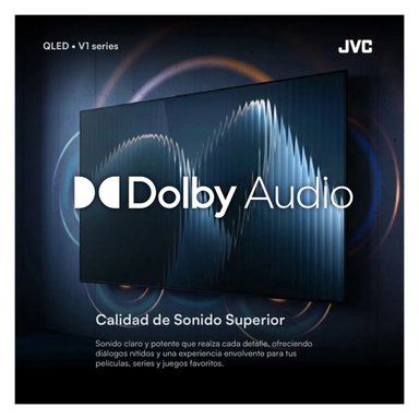 TELEVISOR SMART TV JVC 40'' QLED FHD GOOGLE TV LT-40KB758 2025 + ANT + RACK FIJO - 4