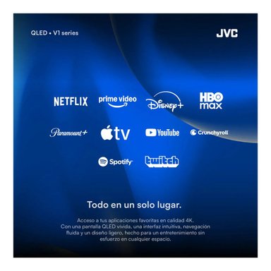 TELEVISOR SMART TV JVC 40'' QLED FHD GOOGLE TV LT-40KB758 2025 + ANT + RACK FIJO - 6