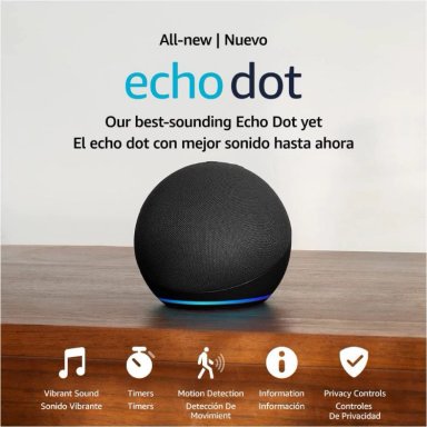 ECHO DOT 5TH GEN PARLANTE CON ALEXA | CARBÓN - 2