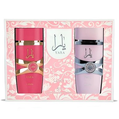 SET DE PERFUME LATTAFA YARA 2 PZS EDP MUJER (YARA + YARA CANDY) 3.4 OZ / 100 ML C/U - 1