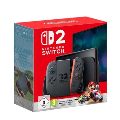 CONSOLA NINTENDO SWITCH 2 + MARIO KART WORLD | NEGRO - 1