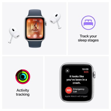 APPLE WATCH SE 2ND GEN GPS 40MM SPORT BAND 130 A 180 MM | STARLIGHT - 3