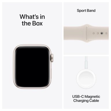APPLE WATCH SE 2ND GEN GPS 40MM SPORT BAND 130 A 180 MM | STARLIGHT - 4