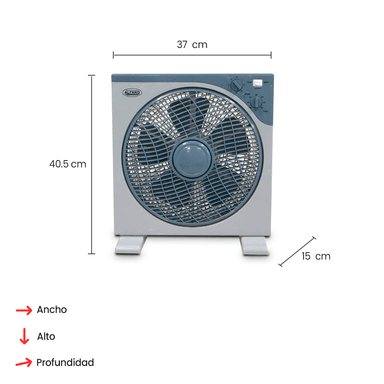 VENTILADOR DE PISO ALFANO Recirculante 12" 45w  BF1210 - 3