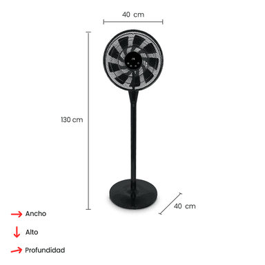 Ventilador de Piso ALFANO Super Delgado Silencioso Control Remoto 16" 25W AL-16SM - 5