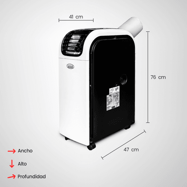 AIRE ACONDICIONADO PORTATIL ALFANO 16000 BTU 3 en 1 hasta 30 m² PC-44 - 6