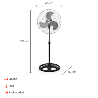 VENTILADOR 3 en 1 ALFANO de 18" 70w  AL18731B - 5