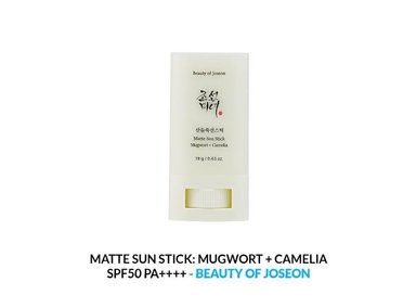 MATTE SUN STICK MUGWOT CAMELIA SPF 50 18 GRAMOS BEAUTY OF JOSEON - 1