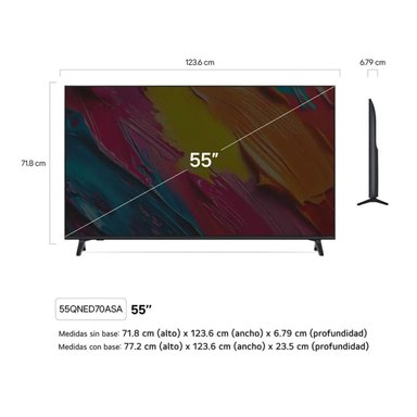 TELEVISOR LG QNED 55' SMART UHD 4K THINQ AI 55QNED70ASA - 2