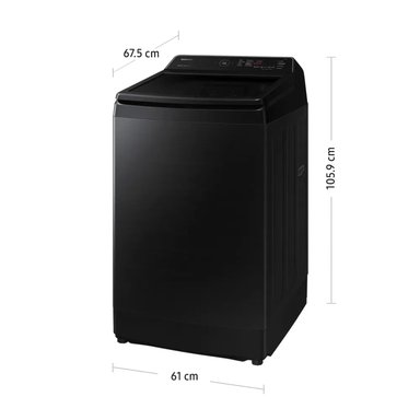 LAVADORA SAMSUNG  ECOBUBBLE 13KG WA13CG5441BVPE NEGRO - 5