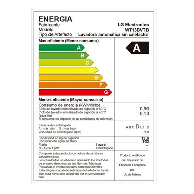 LAVADORA LG WT13BVTB 13KG SMART TURBODRUM NEGRO CLARO - 4