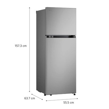 REFRIGERADORA LG 241L NO FROST VT24BPY PLATEADO - 2
