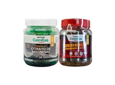 GOMITAS ADULTO CITRATO DE MAGNESIO + GOMITAS MACA NEGRA