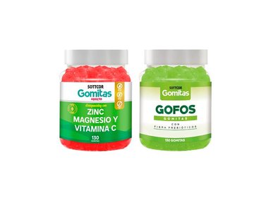 GOMITAS DE ZINC ADULTO + GOMITAS GOFO CON FIBRA ADULTO