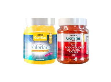 GOMITAS ADULTO VALERIANA + GOMITAS CON DHA ACIDO FOLICO