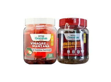 GOMITAS ADULTO VINAGRE DE MANZANA + GOMITAS MACA NEGRA