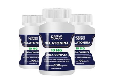 MELATONINA COMPLEX 10MG 100 CAPSULAS DERMO SUMAK 3 UND