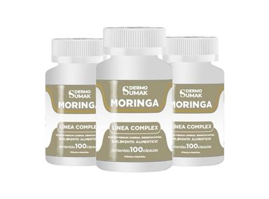 MORINGA ENERGIA NATURAL 100 CAPSULAS DERMO SUMAK 3 UND