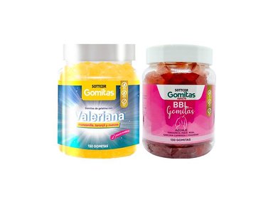GOMITAS ADULTO VALERIANA + GOMITAS AGUAJE BBL ADULTOS