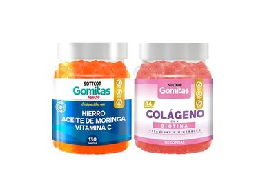GOMITAS ADULTO HIERRO + GOMITAS COLAGENO Y BIOTINA ADULTOS