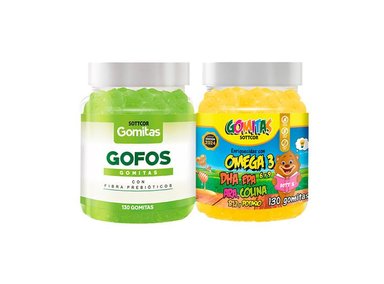 GOMITAS ADULTO GOFO CON FIBRA ADULTO + OMEGA NIÑOS