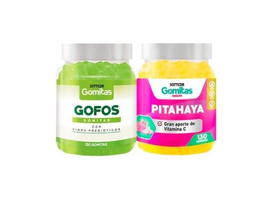 GOMITAS ADULTO GOFO CON FIBRA + GOMITAS PITAHAYA ADULTO